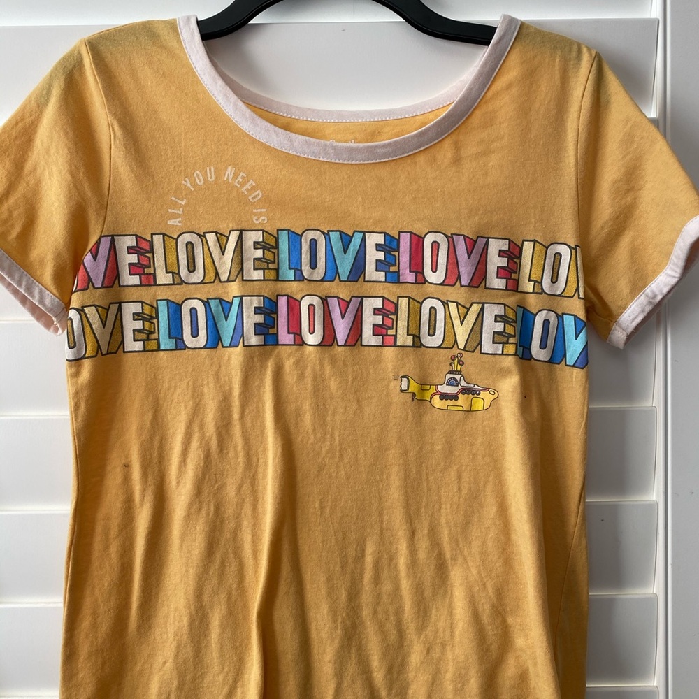 Yellow Beatles t-shirt
